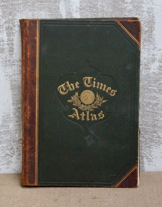 Rare Leather Bound ‘The Times Atlas’ 1895 (SOLD)
