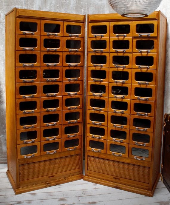 Pair Of Vintage Haberdashery Cabinets (SOLD)