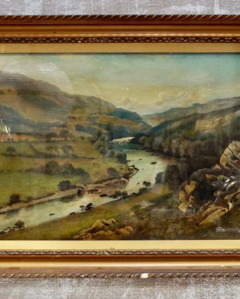 West Highland Valley Oil on Canvas by J.H.Hewitt (SOLD)