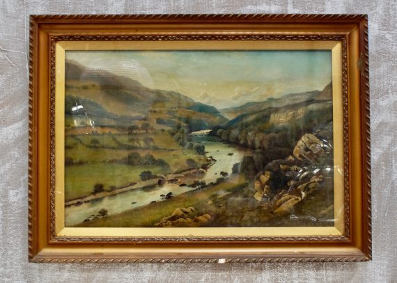 West Highland Valley Oil on Canvas by J.H.Hewitt (SOLD)