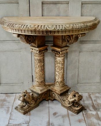 Victorian Scottish Hand Carved Hall Table (SOLD)