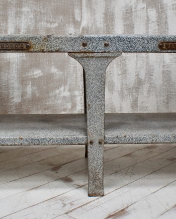 Vintage Enamel Butchers Wet Bench