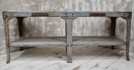 Vintage Enamel Butchers Wet Bench