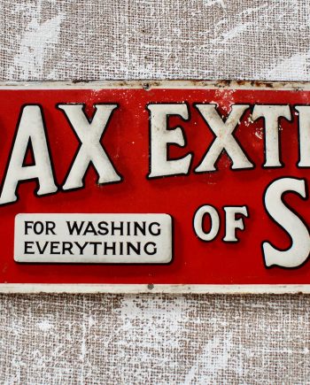 Vintage Borax Extract Of Soap Advertising Sign (SOLD)