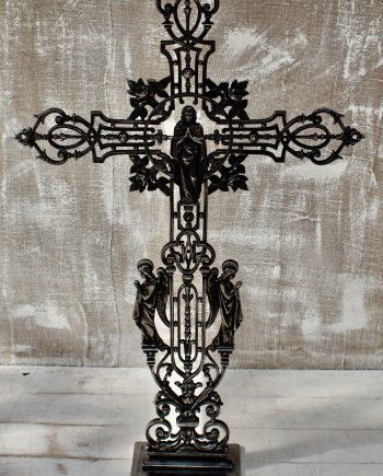 Victorian French Burnished Iron Cross (SOLD)