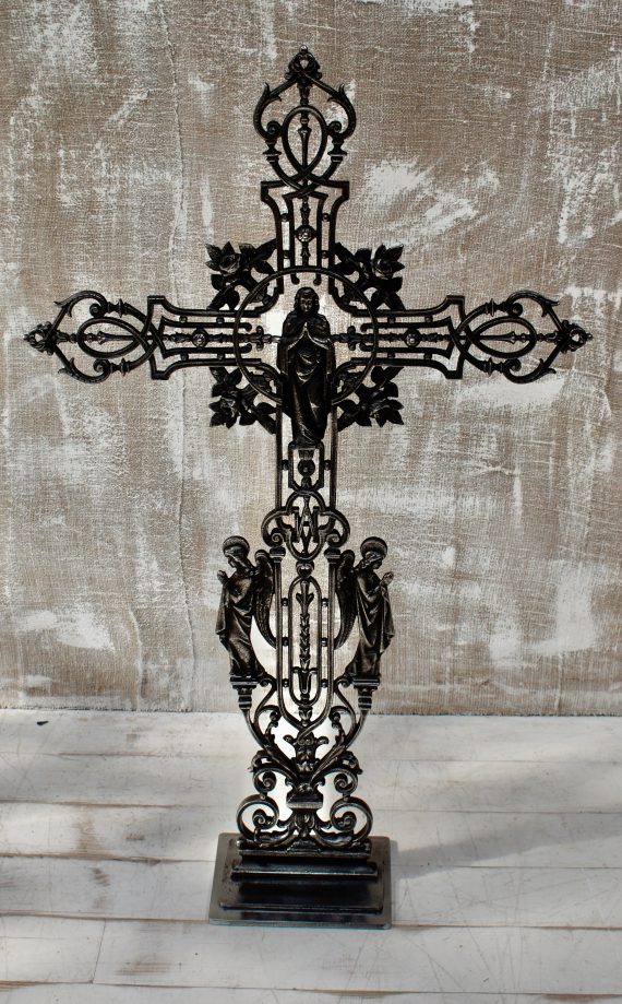 Victorian French Burnished Iron Cross (SOLD)