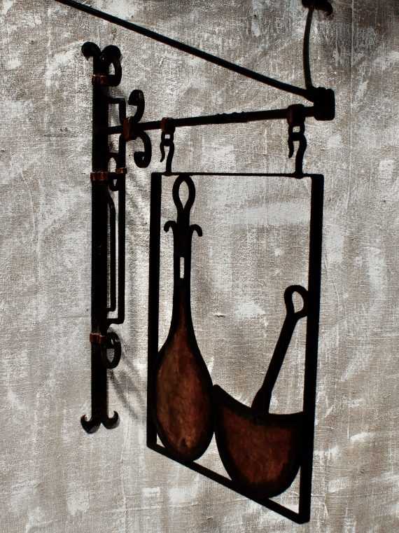 Victorian Wrought Iron Chemist Sign