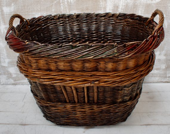 Antique French Champagne Grape Harvest Basket (SOLD)