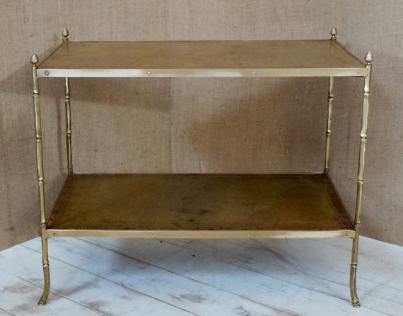 Maison Bagués Style Faux Bamboo Brass Coffee Table (HOLD)