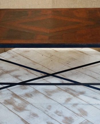 Vintage Leather Parchment Coffee Table (SOLD)