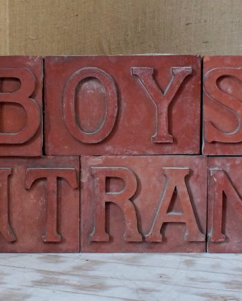 Victorian Red Brick School Boys Entrance