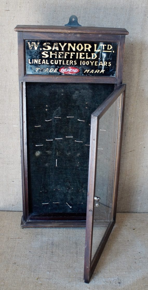 Rare Antique W.Saynor Ltd Of Sheffield Shop Display Case (SOLD)