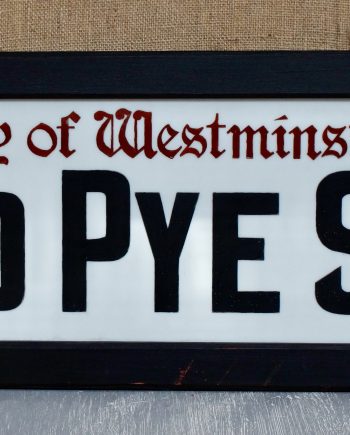 Victorian Porcelain London Street Sign (SOLD)