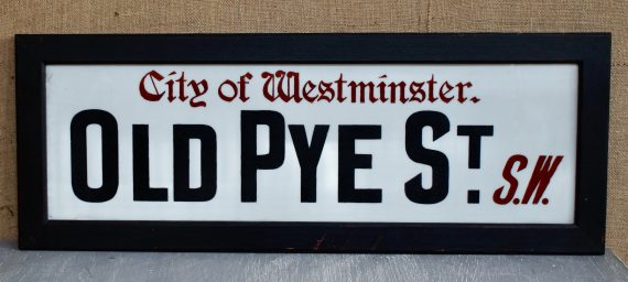 Victorian Porcelain London Street Sign (SOLD)