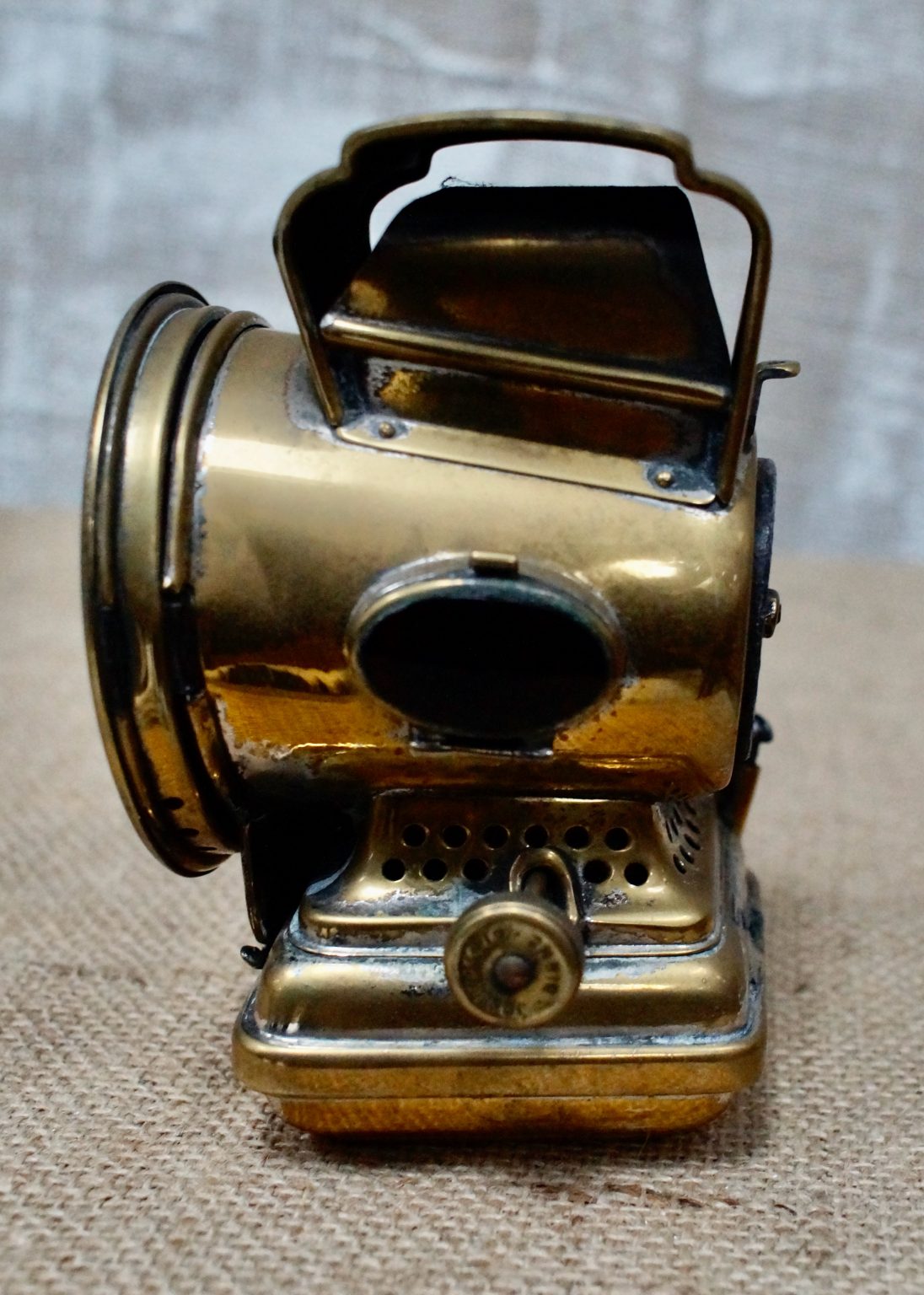 Rare Brass Oil Lamp By Joseph Lucas Birmingham – Clubhouse Interiors