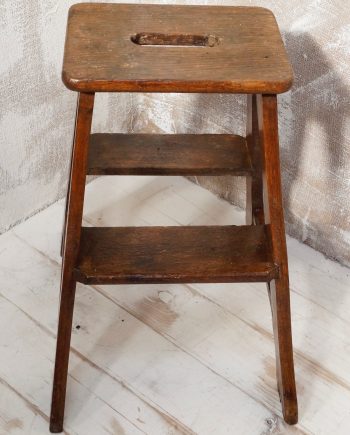 Antique Oak Provincial Step Stool (SOLD)