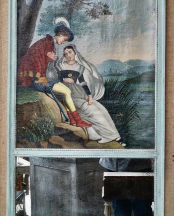 Antique French Trumeau Mirror