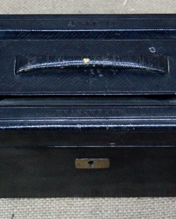 Antique Leather Letter Box (SOLD)