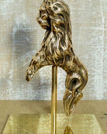 17th Century Bronze Mythical Serpent Lion On Stand (SOLD)