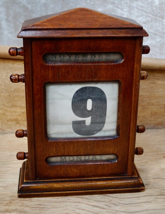 Antique Mahogany Perpetual Calendar (SOLD)
