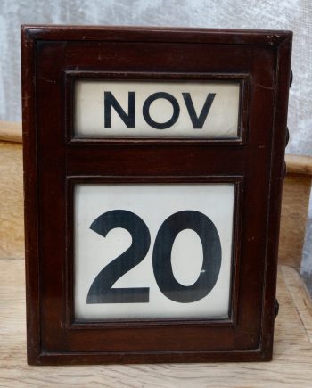 Antique Mahogany Perpetual Calendar For Fairfield S & E Shipbuilders (SOLD)