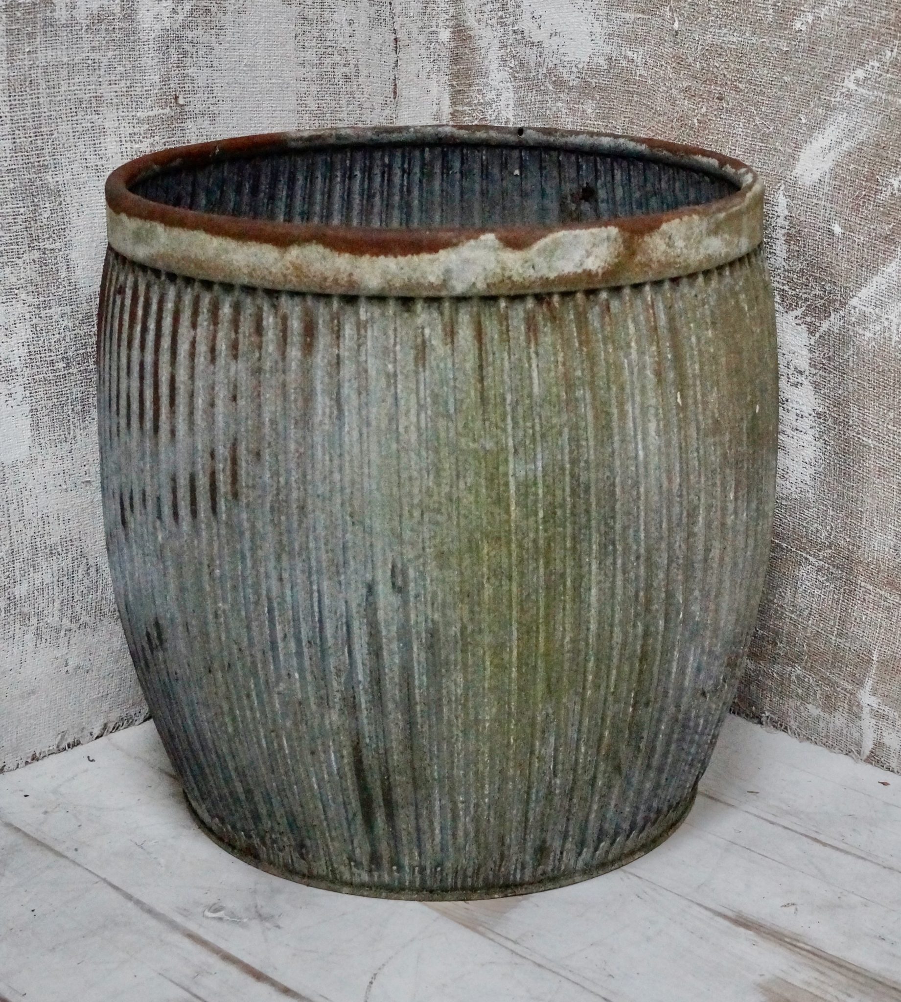 Vintage Galvanised Dolly Tub Clubhouse Interiors