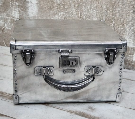 Polished Aluminium Hat Box (SOLD)