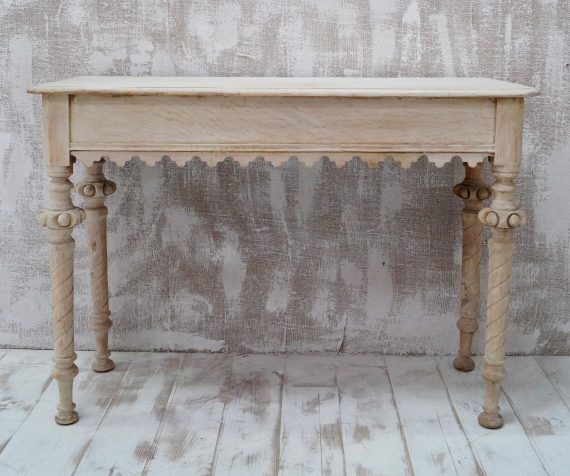 Victorian Pugin Bleached Oak Hall Table (SOLD)