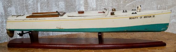 Bassett Lowke Model Motor Boat By Bing British