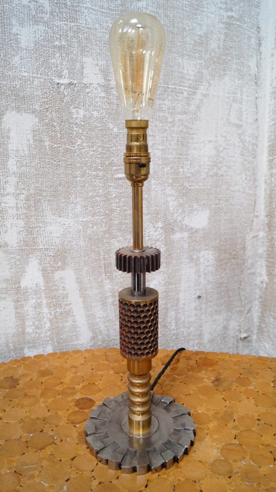 Antique Brass Candy Drop Roller Lamp