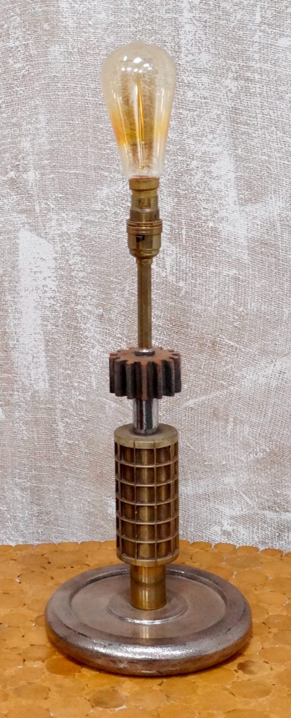 Antique Brass Candy Drop Roller Lamp