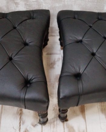 French Waisted Deep Button Footstools