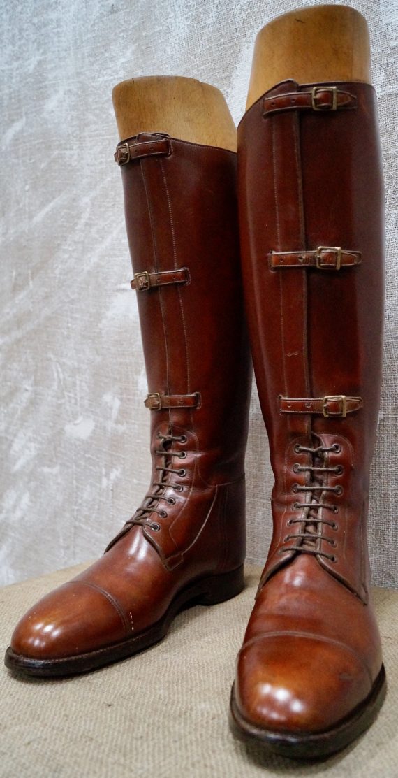 WW1 Field Marshall Boots and Original Trees (SOLD)