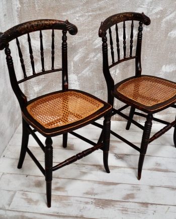 Pair of Regency Cane Side Chairs (SOLD)