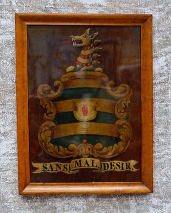 Rare Burton Constable Hall Family Crest