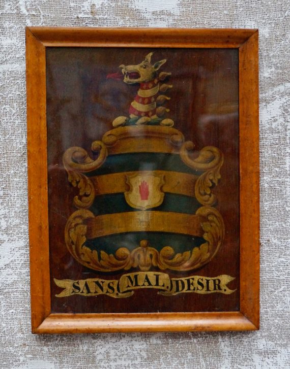 Rare Burton Constable Hall Family Crest