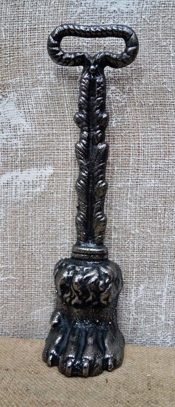 Georgian Cast Iron Lions Paw Door Porter