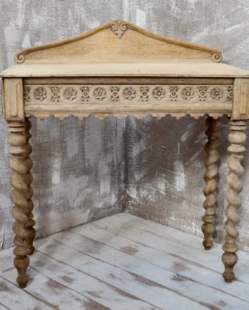 Victorian Bleached Oak Hall Table (SOLD)
