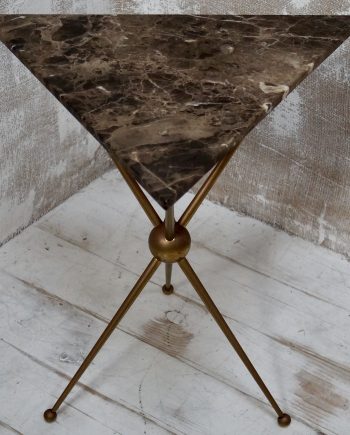 Triangular Marble Topped Side Table (SOLD)