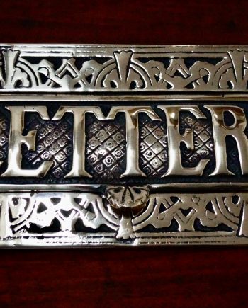 Victorian Brass Letter Box (SOLD)