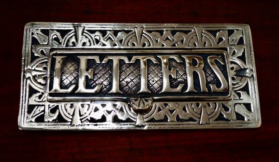 Victorian Brass Letter Box (SOLD)