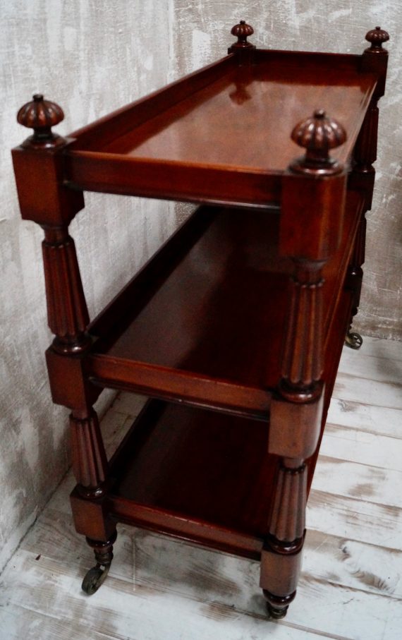 William IV Mahogany Buffet Trolley