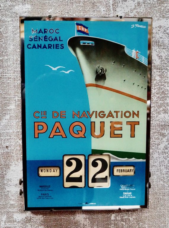 Rare French Art Deco Advertising Perpetual Calendar (SOLD)