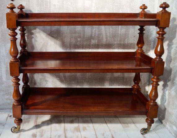 Victorian Mahogany Three Tier Buffet Trolley (SOLD)