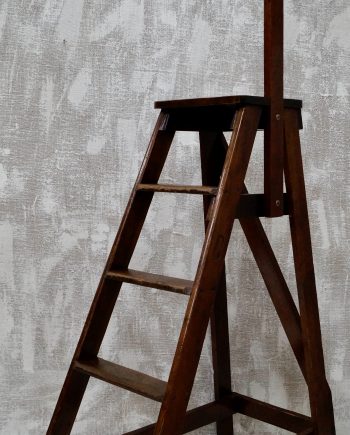 Victorian Pitch Pine Library Steps (SOLD)