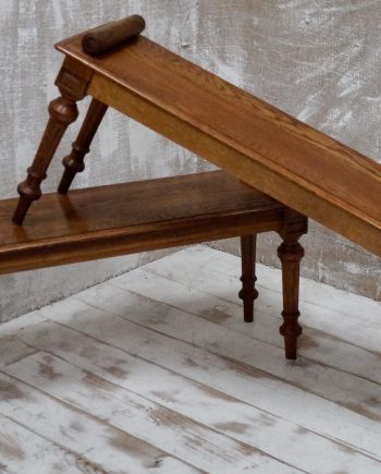 English Oak Scroll End Window Benches (SOLD)