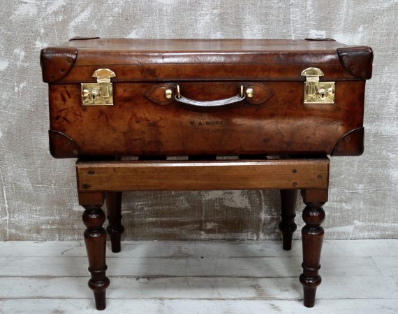 Vintage Large Leather Suitcase (SOLD)