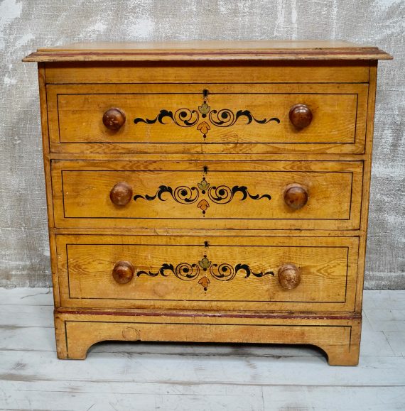 Victorian Painted Chest Of Drawers (SOLD)