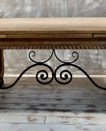 Vintage Spanish Bleached Oak Table (SOLD)