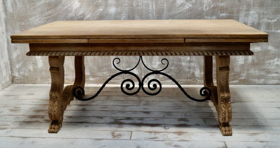 Vintage Spanish Bleached Oak Table (SOLD)